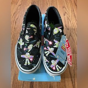 NWT Vans Disney Pixar Toy Story Buzz Lightyear Kids Vans Shoes Size 3